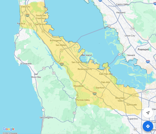 Auqmia Coverage Map