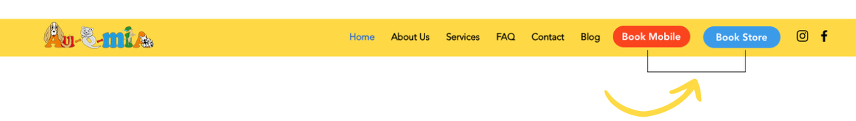 auqmia menu buttons